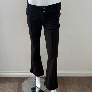 J Galt Low Rise Boot Cut Seamed Pant w Little Side Cargo Pockets Brandy Melville